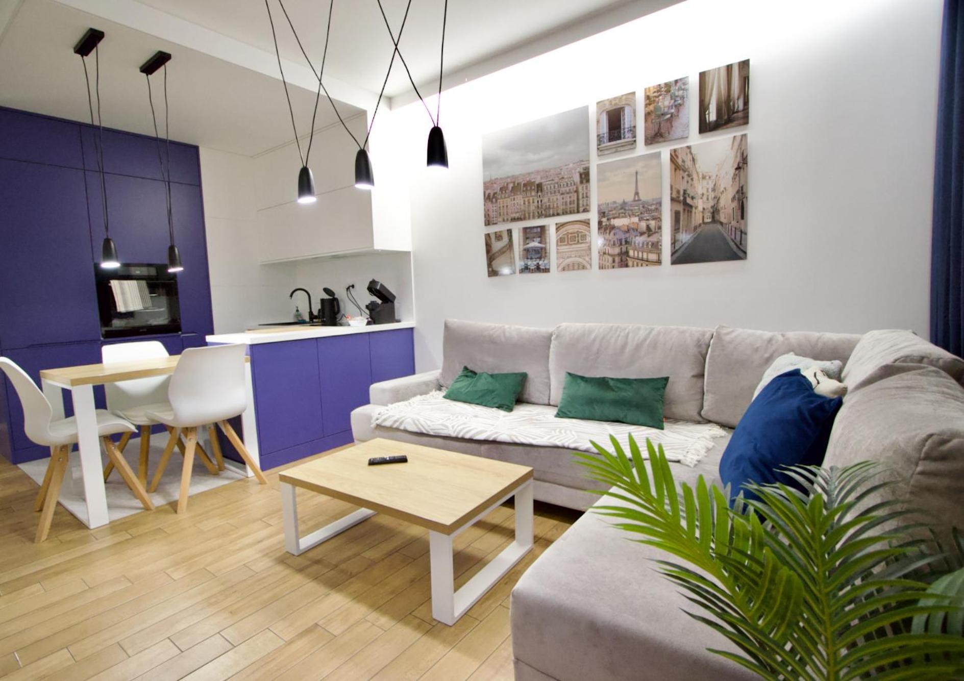 Wola Blue Modern Apartment 바르샤바 외부 사진