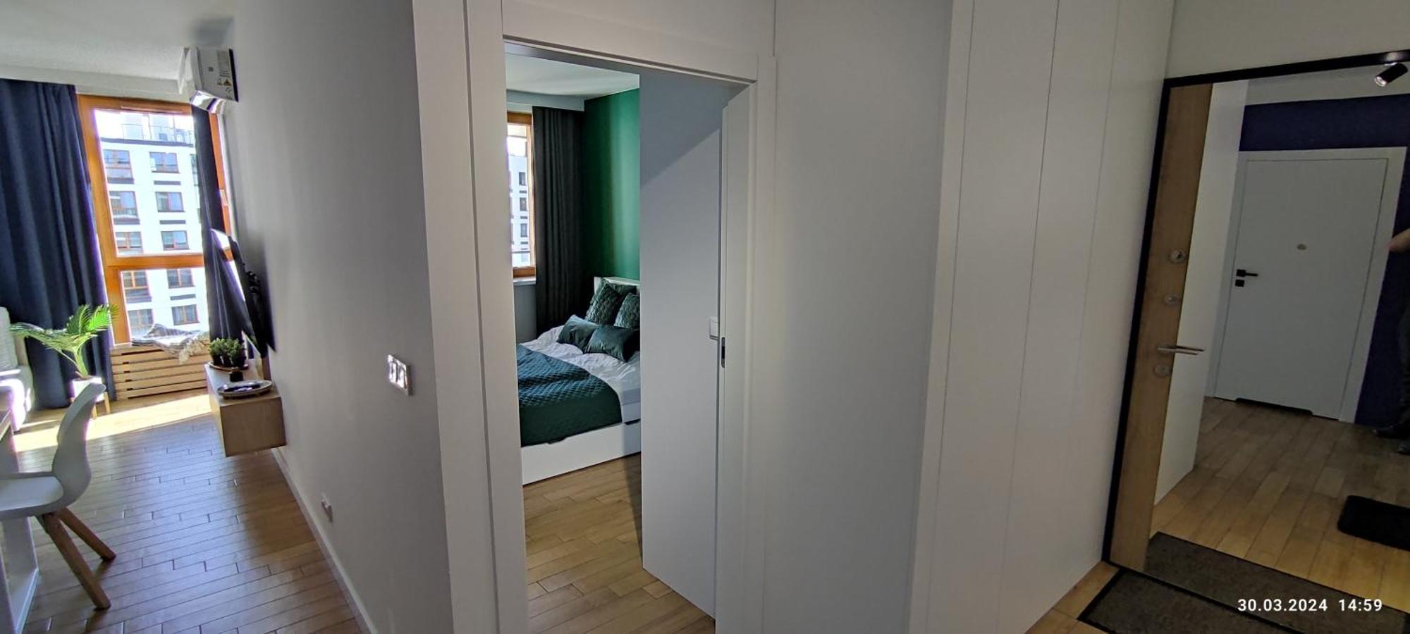 Wola Blue Modern Apartment 바르샤바 외부 사진